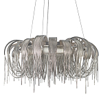 Люстра круглая подвесная с металлическими дугами и длинными цепочками 80 см Atlantis Chain варинант исполнения - 1 | Loft Concept в Самаре