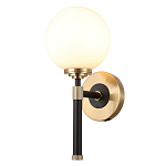 Бра с белым стеклянным плафоном в форме шара Cedar & Moss Light варинант исполнения - 1 | Loft Concept в Самаре