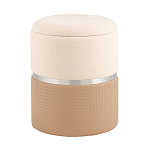 Пуф Mauldine с ящиком бежевый с экокожей варинант исполнения - 1 | Loft Concept в Самаре