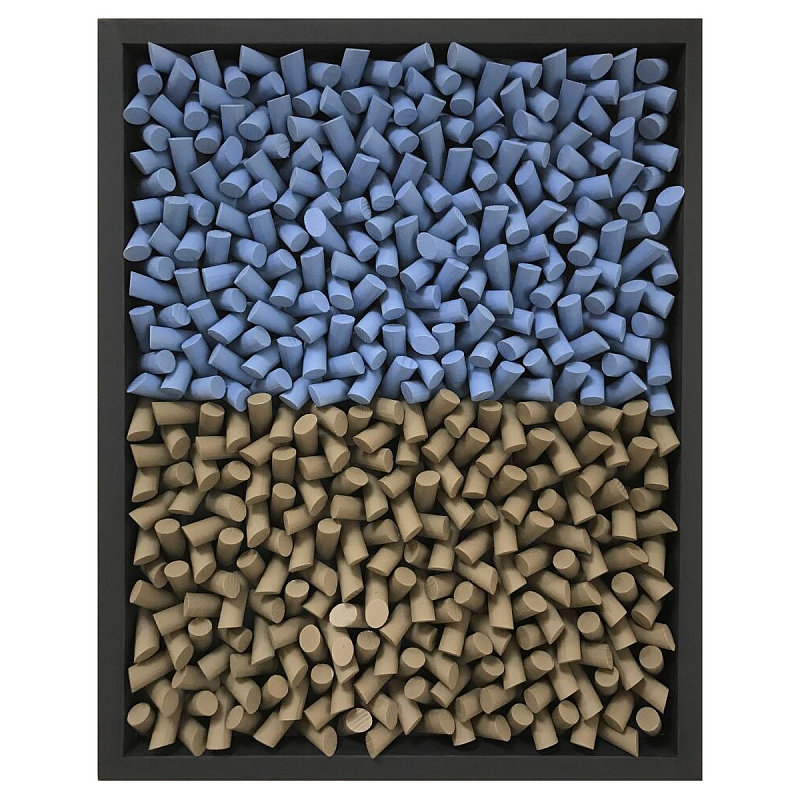 Панно «Земля-Вода» Синий Коричневый Черный в Самаре | Loft Concept 