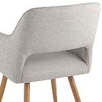 Стул в рогожке серого цвета NEASAN STOOL варинант исполнения - 6 | Loft Concept в Самаре