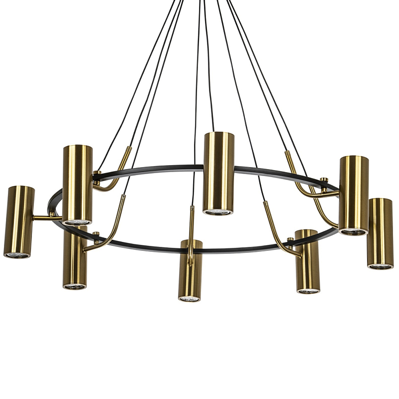 Кольцевая люстра Daviau Brass Ring Chandelier Черный Латунь Кольцевая люстра Daviau Brass Ring Chandelier Черный Латунь в Самаре | Loft Concept