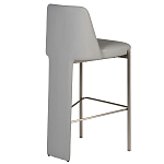 Стул барный серый с обивкой из экокожи Special Support варинант исполнения - 2 | Loft Concept в Самаре