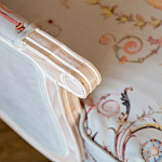 Кресло из массива бука серое с растительным орнаментом Raffael Floral Grey Armchair варинант исполнения - 3 | Loft Concept в Самаре