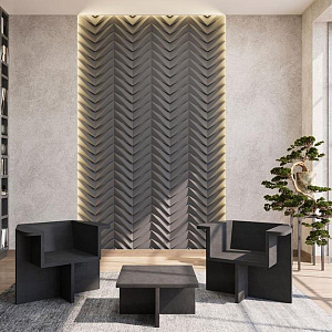 Гипсовая 3D Панель LOVE SPRUCE