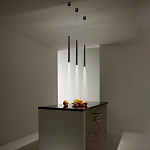 Подвсеной светильник светодиодный металлический цилиндрической формы Высота 100 см Trumpet tube варинант исполнения - 5 | Loft Concept в Самаре