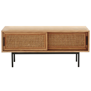 ТВ-тумба из дуба и плетеного ротанга Wicker Chasey TV Stand