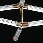 Люстра с геометрической конструкцией из вытянутых цилиндрических плафонов Hex Scaffold  варинант исполнения - 9 | Loft Concept в Самаре