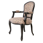 Полукресло с мягкой обивкой из льна на 4-х ножках из массива березы Gladys Armchair варинант исполнения - 3 | Loft Concept в Самаре