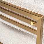 Стул букле бежевый с каркасом цвета матовое золото Tactility варинант исполнения - 3 | Loft Concept в Самаре