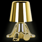 Настольная лампа фигурная золотого цвета с гладким абажуром Высота 17 см Sophia варинант исполнения - 1 | Loft Concept в Самаре