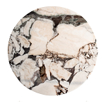 Столик журнальный с круглой мраморной столешницей Unique Stone Design варинант исполнения - 2 | Loft Concept в Самаре