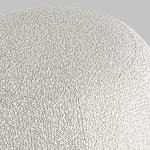 Пуф в ткани букле молочного цвета Pikelet варинант исполнения - 5 | Loft Concept в Самаре