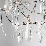 Люстра с каркасом из тонких металлических нитей и хрустальными подвесками Crystal Metal Threads Chandelier 40 варинант исполнения - 2 | Loft Concept в Самаре