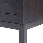 Тумба черная из дерева двухдверная Geometric Double Door Nightstand варинант исполнения - 3 | Loft Concept в Самаре