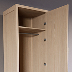 Узкий Шкаф Primo с 2 выдвижными ящиками Светлый дуб варинант исполнения - 6 | Loft Concept в Самаре