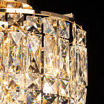 Потолочный светильник круглый с прозрачными подвесками Lunet варинант исполнения - 4 | Loft Concept в Самаре