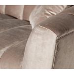 Диван трехместный велюровый серый Island of Comfort варинант исполнения - 3 | Loft Concept в Самаре