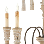 Люстра с состаренными резными элементами Big Graceful Profile варинант исполнения - 1 | Loft Concept в Самаре