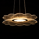 Люстра с прозрачным волнистым плафоном в форме цветка Ethereal Bloom варинант исполнения - 7 | Loft Concept в Самаре