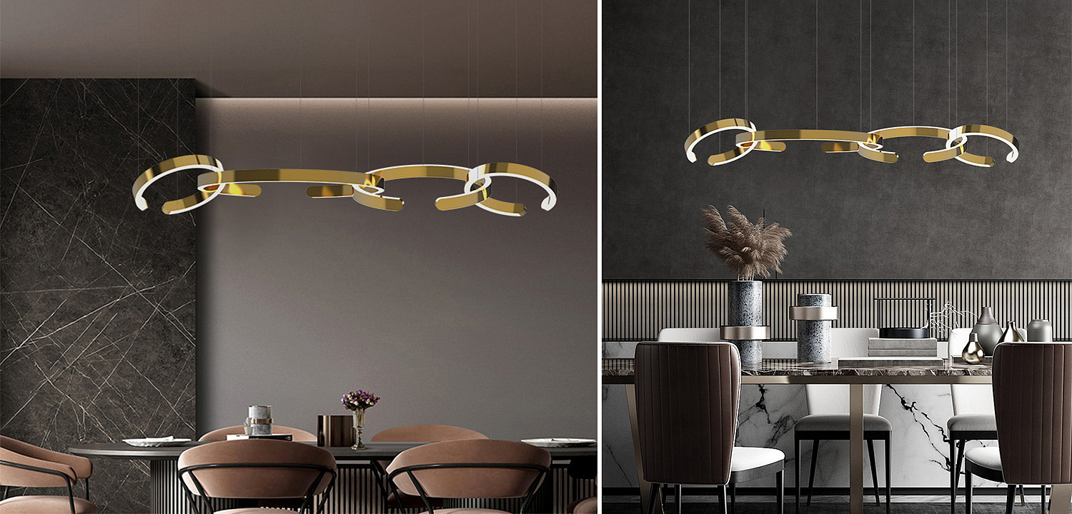 Люстра 4 горизонтальных кольца 4 Horizontal Rings Люстра 4 горизонтальных кольца 4 Horizontal Rings - Loft-Concept в Самаре