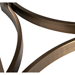 Столик журнальный с круглой мраморной столешницей Unique Stone Design варинант исполнения - 5 | Loft Concept в Самаре