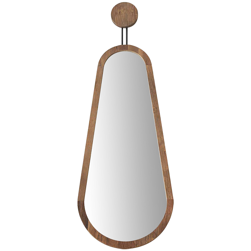 Зеркало в  деревянной раме Pear Wooden Mirror Коричневый Черный в Самаре | Loft Concept 