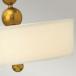 Люстра подвесная с белым тканевым цилиндрическим абажуром и декоративными шарами Hinkley варинант исполнения - 11 | Loft Concept в Самаре