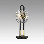 Настольная лампа с черным основанием и золотистым декором Bruno варинант исполнения - 3 | Loft Concept в Самаре