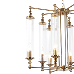 Люстра с 8-ю прозрачными цилиндрическими плафонами Jeanette варинант исполнения - 9 | Loft Concept в Самаре