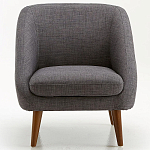 Кресло серое Pauley Grey Armchair варинант исполнения - 3 | Loft Concept в Самаре