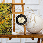 Часы настенные из металла с чёрным циферблатом Current Time варинант исполнения - 4 | Loft Concept в Самаре