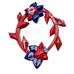 Зеркало овальное Love God варинант исполнения - 1 | Loft Concept в Самаре