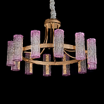 Люстра круглая с текстурными цилиндрическими плафонами Glimpse варинант исполнения - 2 | Loft Concept в Самаре