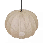 Подвесной светильник с бежевым тканевым абажуром Modern Textured Table Lamp варинант исполнения - 3 | Loft Concept в Самаре