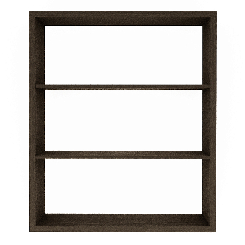 Полка-модуль для книг Primo длина 110 Темный дуб Древесина Черный в Самаре | Loft Concept 