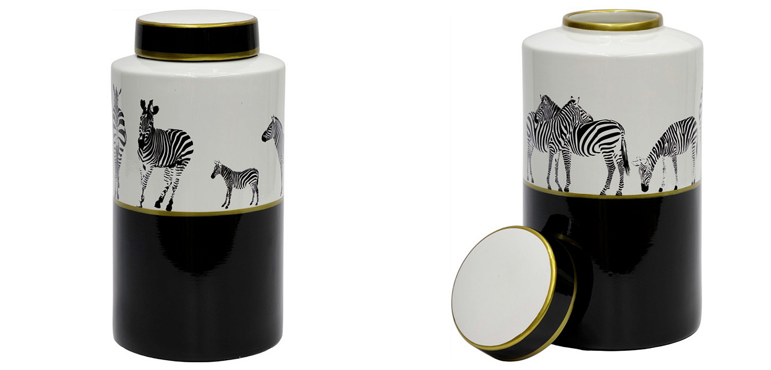 Ваза Zebra Vase white and black 32 Ваза Zebra Vase white and black 32 - Loft-Concept в Самаре