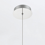 Подвесной светильник хромированного цвета с прозрачным цилиндрическим стеклянным плафоном Eurofase варинант исполнения - 7 | Loft Concept в Самаре