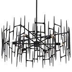 Люстра черная остроконечной формы Black Satin варинант исполнения - 4 | Loft Concept в Самаре