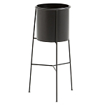 Кашпо из металла Elevated Planters черное варинант исполнения - 1 | Loft Concept в Самаре