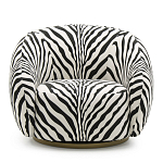 Кресло Bear с принтом Зебра варинант исполнения - 2 | Loft Concept в Самаре