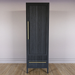 Узкий Шкаф Primo с 2 выдвижными ящиками Черный дуб варинант исполнения - 2 | Loft Concept в Самаре