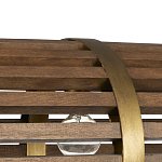 Люстра линейная полукруглой формы Wooden Horseshoe варинант исполнения - 1 | Loft Concept в Самаре