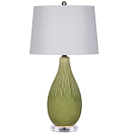 Настольная лампа зеленая грушевидной формы Rich Green Glaze варинант исполнения - 3 | Loft Concept в Самаре