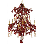 Люстра с декором в виде кораллов и ракушек Corals and Shells Chandelier Red варинант исполнения - 3 | Loft Concept в Самаре