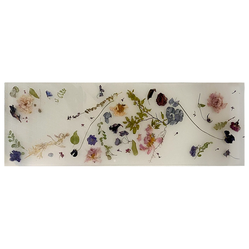 Поднос для ванны из эпоксидной смолы с цветами белая Epoxy Resin Flowers Bath Tray White Белый Мульти Поднос для ванны из эпоксидной смолы с цветами белая Epoxy Resin Flowers Bath Tray White Белый Мульти в Самаре | Loft Concept