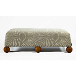 Банкетка Wakonda Gray Zebra с деревянными шариками  варинант исполнения - 2 | Loft Concept в Самаре