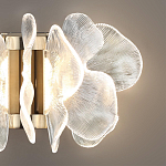 Бра с крупными прозрачными лепестками с рельефной поверхностью Ethereal Bloom варинант исполнения - 5 | Loft Concept в Самаре