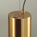 Подвесной светильник с цилиндрическим плафоном из алебастра PEARLS Suspension варинант исполнения - 5 | Loft Concept в Самаре