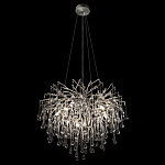 Люстра подвесная с прозрачными стеклянными подвесками в форме капель Диаметр 60 см Droplet Chandelier варинант исполнения - 13 | Loft Concept в Самаре